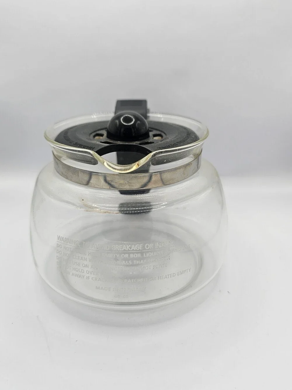 Vintage Mr. Coffee 4-Cup Glass Carafe Decanter - Made in Germany